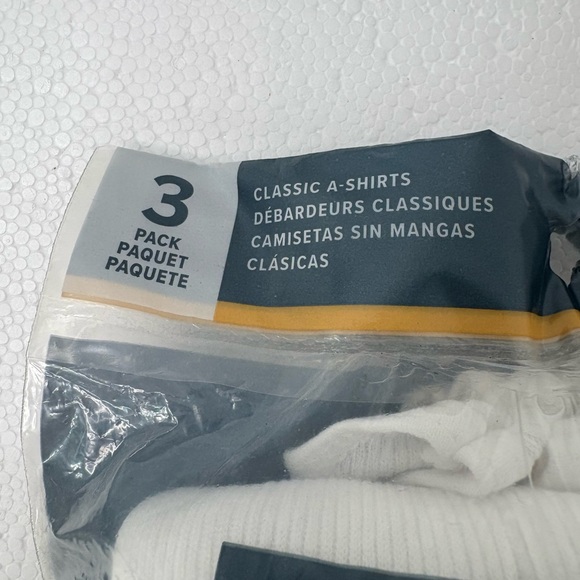 Gildan Men's Cotton White Undershirts - Picture 7 of 10